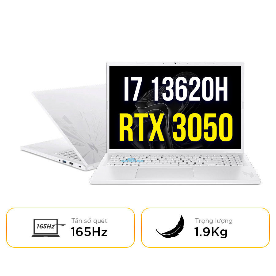 Acer Gaming Nitro Lite 16 NL16-71G-71UJ NH.D59SV.002 - Intel Core i7 13620H | RTX 3050 | 16 inch FHD+ 165Hz