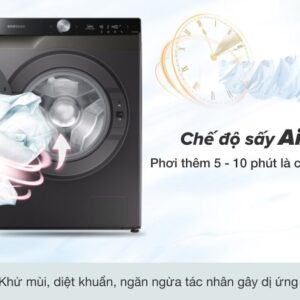 Máy giặt sấy Samsung Addwash Inverter giặt 9.5 kg - sấy 6 kg WD95T754DBX/SV